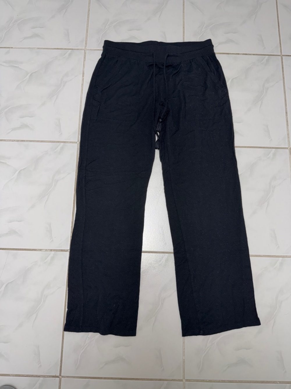 stars above Black Drawstring Pajama Pants